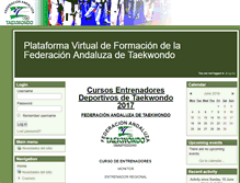 Tablet Screenshot of formacion.fataekwondo.com